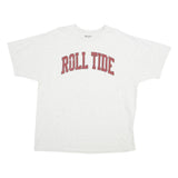 CHAMPION Mens White Roll Tide Graphic T-Shirt 2XL Short Sleeve Crew Neck Casual