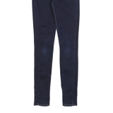 LEVI'S 711 Womens Jeans Blue Slim Skinny Denim Raw W26 L30 Classic Fit