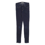 LEVI'S 711 Womens Jeans Blue Slim Skinny Denim Raw W26 L30 Classic Fit