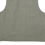 PRIMO & SECONDO Mens Green Cotton Blend Utility Jacket 2XL Zip Pockets Casual