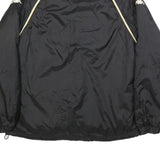 KAPPA Mens Black & Cream Lightweight Zip Jacket L Polyamide Sportswear Track