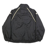 KAPPA Mens Black & Cream Lightweight Zip Jacket L Polyamide Sportswear Track