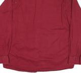 WRANGLER Mens Red Cotton Blend Shirt L Casual Button-Up Chest Pockets