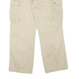 TOM TAILOR Mens Cotton Blend Beige Relaxed Cargo Trousers W36 L29 Casual Utility