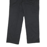 DICKIES Mens Cotton Blend Black Relaxed Straight Trousers W38 L31 Workwear