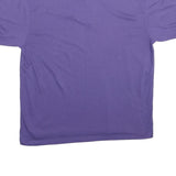 SCREENMATES Mens Purple XL Short Sleeve Logo Embroidered Cotton Blend Polo Shirt