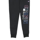 CHAMPION REVERSE WEAVE Mens Joggers Black Slim Tapered S W26 L30 Champion Logo