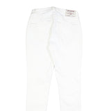 TRUE RELIGION Womens Slim White Denim Slim Jeans Cotton Blend W27 L30 Zip