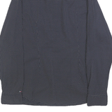 TOMMY HILFIGER Womens Navy Blue & White Polka Dot Shirt M Button Down Cotton