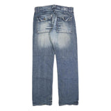 JULES JEANS Mens Blue Relaxed Straight Denim Medium W34 L32 Casual Button Fly