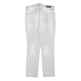 DKNY Womens Light Grey Slim Fit Skinny Denim Cotton Blend Jeans W28 L26 Zip