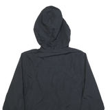 STARTER Mens Black & Red Zip Hooded Jacket S Polyester Blend Colourblock