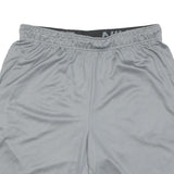NIKE Mens Grey Sports Shorts M W30 Polyester Blend Nike Swoosh Casual