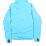 MAMMUT Womens Blue Hooded Zip Jacket M Polyester Blend Outdoor Activewear