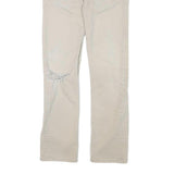 LEVI'S Mens Slim Slim Fit Jeans Beige Cotton Blend W31 L30 Classic Zip Casual