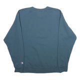 CHAMPION Mens Blue Crew Neck M Classic Cotton Blend Sweatshirt Pullover