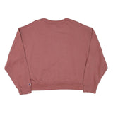 CHAMPION Womens Pink Crew Neck 2XL Cotton Blend Pullover Sweatshirt Casual