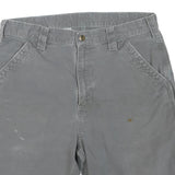 CARHARTT Mens Shorts Grey Cotton Blend Casual M W34 Durable Workwear