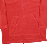 JONES JEANS Womens Red Plain Pullover Fleece Crew Neck XL Casual Warm Jumper