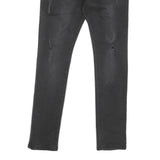 GF FERRE Womens Black Slim Skinny Denim Rinse W28 L27 Stretch Cotton Blend Jeans