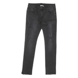 GF FERRE Womens Black Slim Skinny Denim Rinse W28 L27 Stretch Cotton Blend Jeans