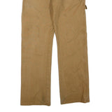 DICKIES Mens Polyester Blend Tan Regular Straight Trousers W36 L32 Workwear