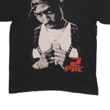 HEAVY METAL Mens Black 2 Pac Graphic T-Shirt L Short Sleeve Crew Neck Vintage