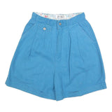 JJ FARGO Womens Shorts Blue Casual XS W25 Stylish Cotton Blend Summer