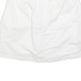 ADIDAS Womens White Mini Cotton Blend Skort S Sports Casual Zip Pocket