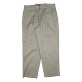 POLO RALPH LAUREN Mens Cotton Blend Beige Regular Fit Straight Leg Trousers W38