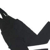 PAPER AND PLANE Womens Black Cotton Blend Slim Fit Dungarees M W38 L31 Casual