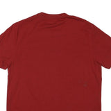 TRUE RELIGION Mens Red Graphic T-Shirt L Short Sleeve Crew Neck Cotton Blend