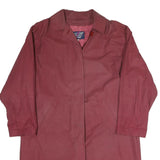 LAST SCENE Womens Maroon Button Jacket S Polyester Blend Plain Stylish Light