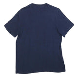 ADIDAS Mens Blue Harbour Trees Graphic T-Shirt M Short Sleeve Crew Neck Casual