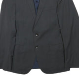 JOOP! Mens Black Wool Blend Classic Jacket S Woven Button Closure