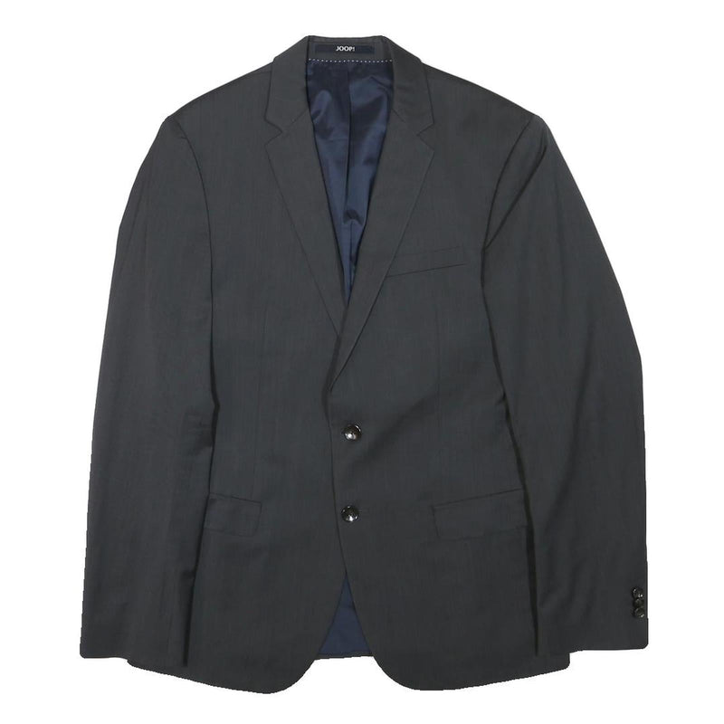 JOOP! Mens Black Wool Blend Classic Jacket S Woven Button Closure