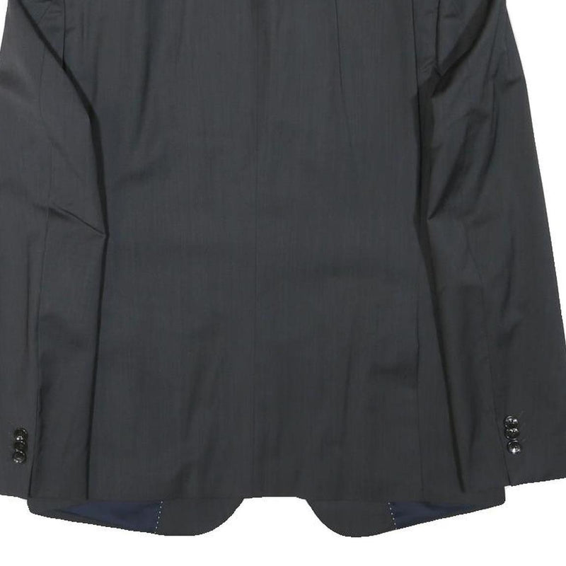 JOOP! Mens Black Wool Blend Classic Jacket S Woven Button Closure