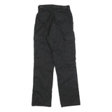 JOHN GALT Boys Cotton Blend Black Relaxed Straight Trousers W25 L29 Cargo Pocket