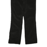 CALVIN KLEIN JEANS Womens Black Cotton Blend Regular Fit Straight Leg Trousers