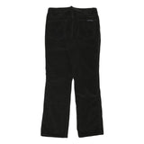 CALVIN KLEIN JEANS Womens Black Cotton Blend Regular Fit Straight Leg Trousers