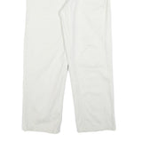 BULERZ Womens Jeans White Relaxed Straight Denim W28 L28 Checked Pocket Trim