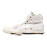 DIESEL High Top Trainers White Leather Womens UK 5.5