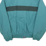 WOOLRICH Womens Blue Green & Purple Colourblock Jacket M Nylon Zip