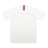 NIKE Boys White Football T-Shirt M Short Sleeve V-Neck Portugal Crest