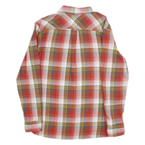 LEVI'S Mens Red White & Yellow Check Shirt S Classic Cotton Long Sleeve