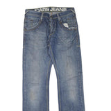 CARS JEANS Mens Blue Regular Straight Denim Medium W30 L35 Casual Cotton Blend