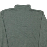 CHAMPION Mens Green Sacramento State Hornets Collar L Quarter Zip Sweatshirt