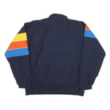 LACOSTE Mens Navy Blue Yellow Orange Zip Jacket 2XL Polyester Blend Colourblock