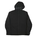 O'NEILL Mens Black Jacket L Polyester Blend Outdoor Zip Hooded Casual