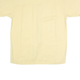 MONTE CARLO Mens Yellow Shirt M Cotton Short Sleeve Casual Summer